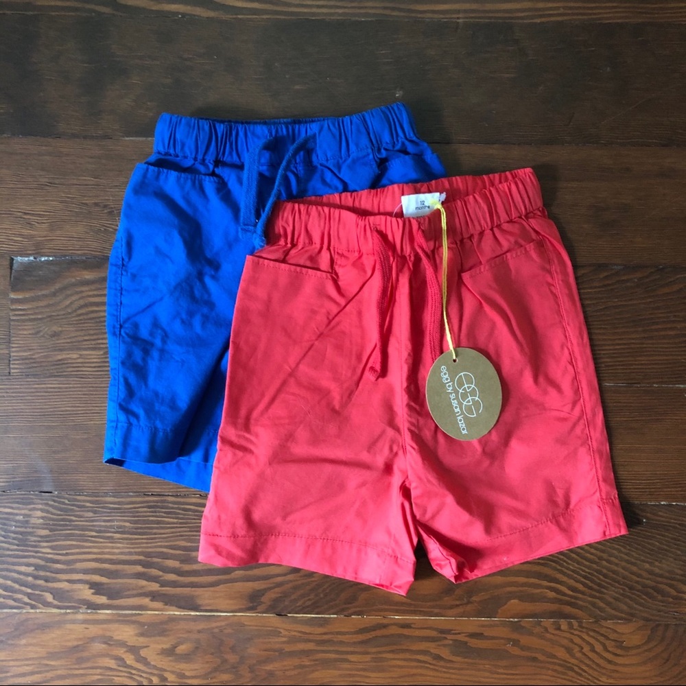 *NWT* EGG New York shorts (blue & red / 12m)